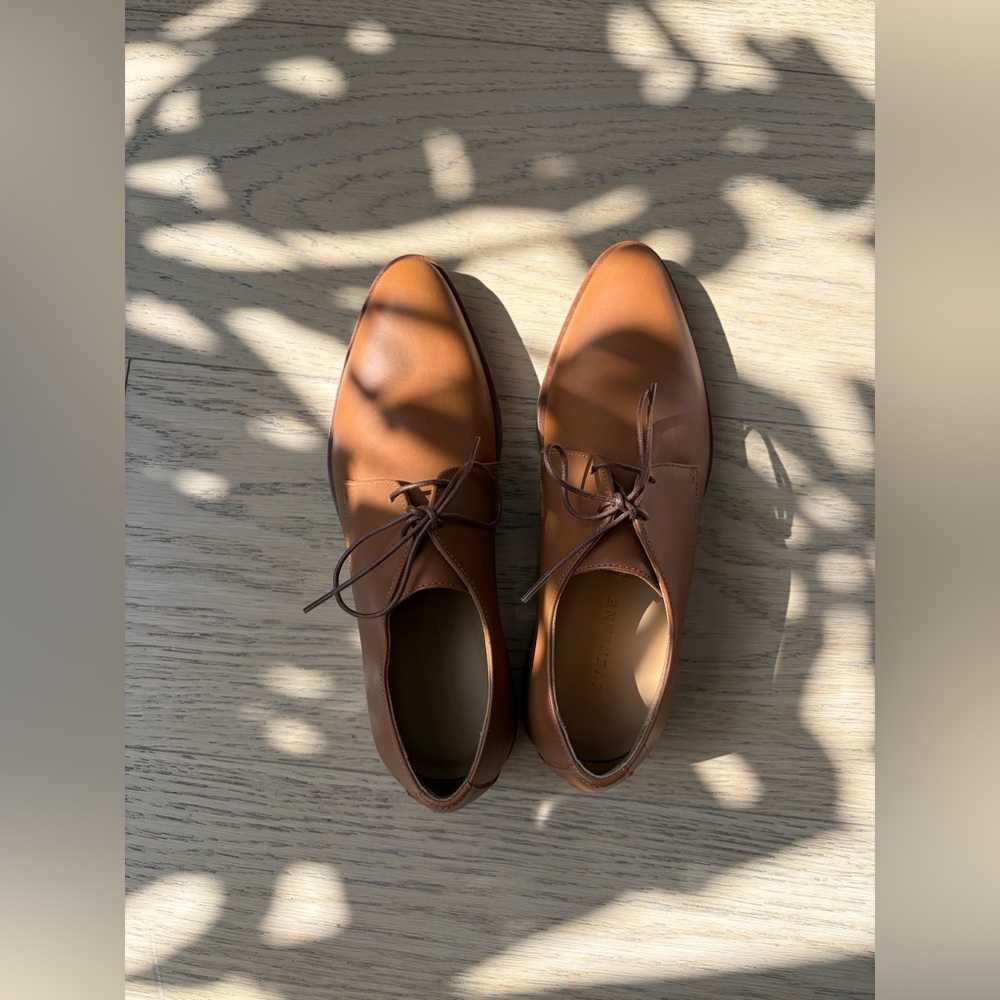 Everlane Leather Oxford Shoes Size 6.5 NIB Made in Italy